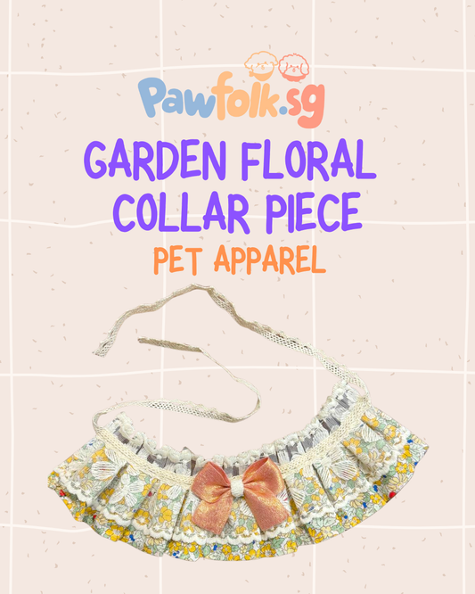 Garden Floral collar piece pet apparel