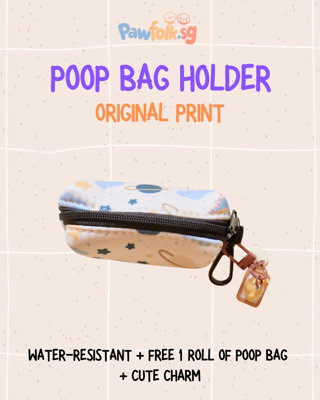 Dinosaur Planet Pet Poop Bag Holder - Style 003