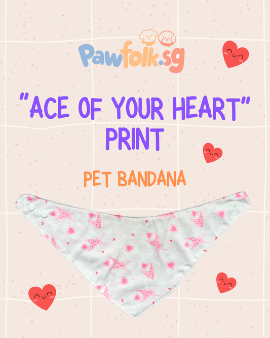 Ace of your heart Pet Bandana Style - 028