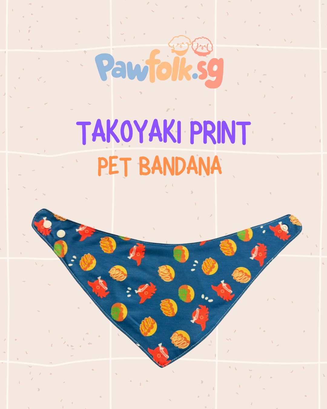Takoyaki Pet Bandana Style - 029