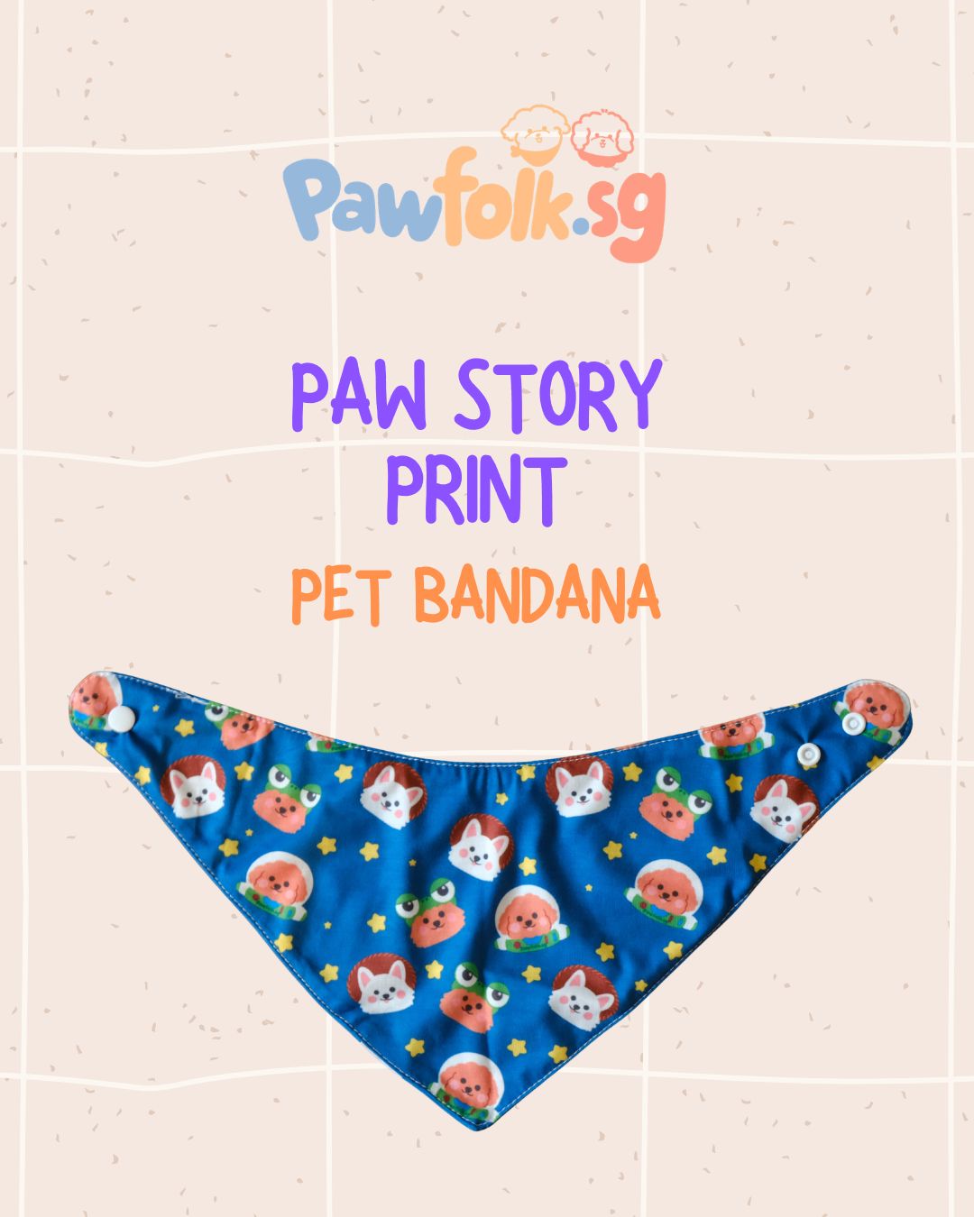 Paw Story Pet Bandana Style - 036