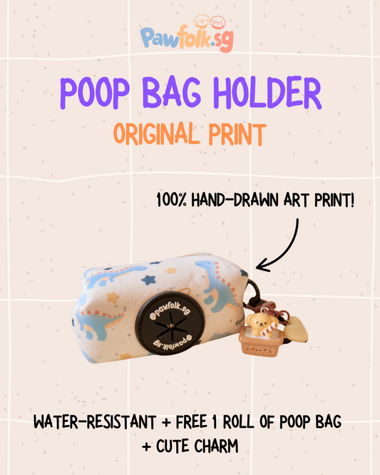 Dinosaur Planet Pet Poop Bag Holder - Style 003
