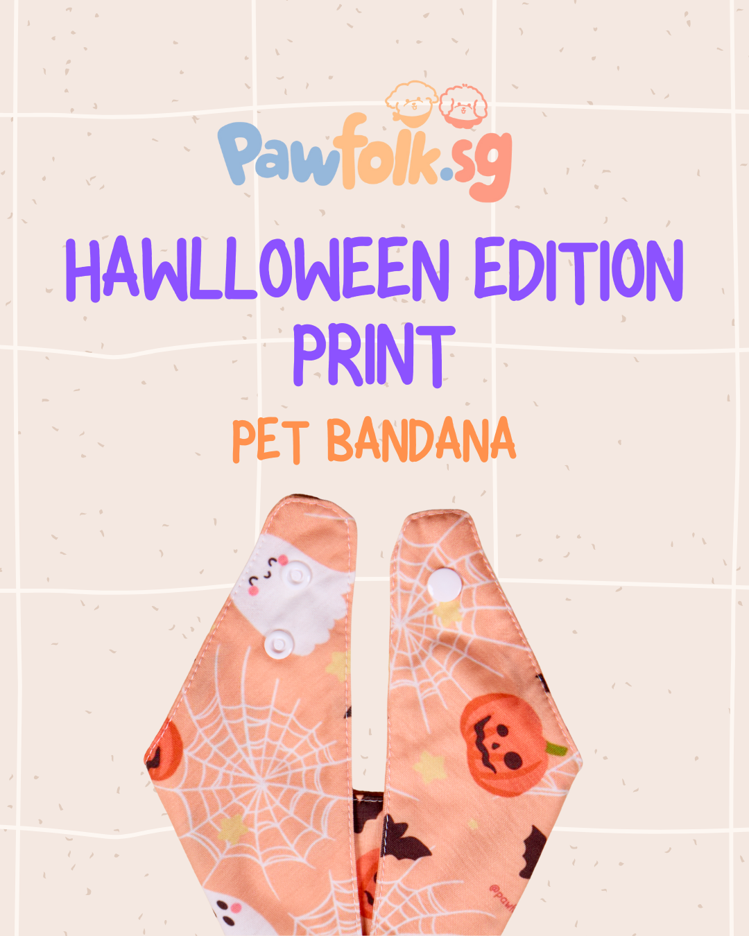 2025 Halloween Limited Edition Pet Bandana – Style 004