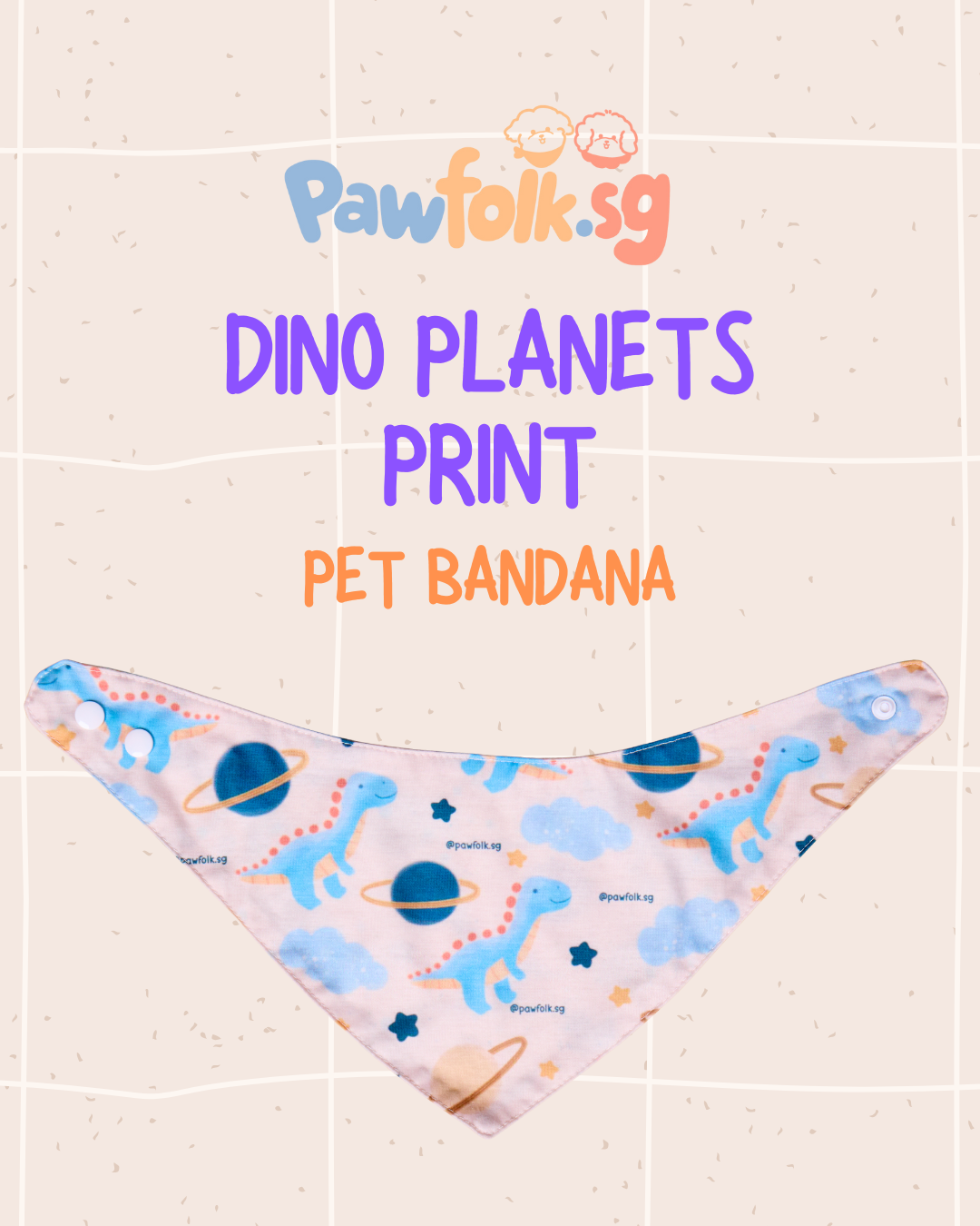 Dinosaur Planet Pet Bandana - Style 003