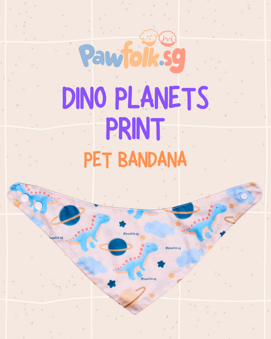 Dinosaur Planet Pet Bandana - Style 003