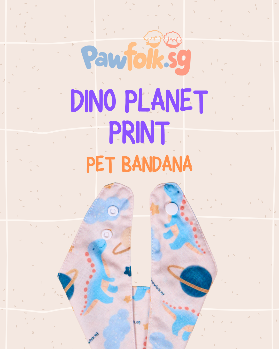 Dinosaur Planet Pet Bandana - Style 003
