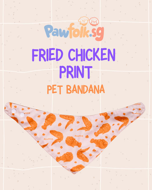 Fried Chicken Pet Bandana Style - 007