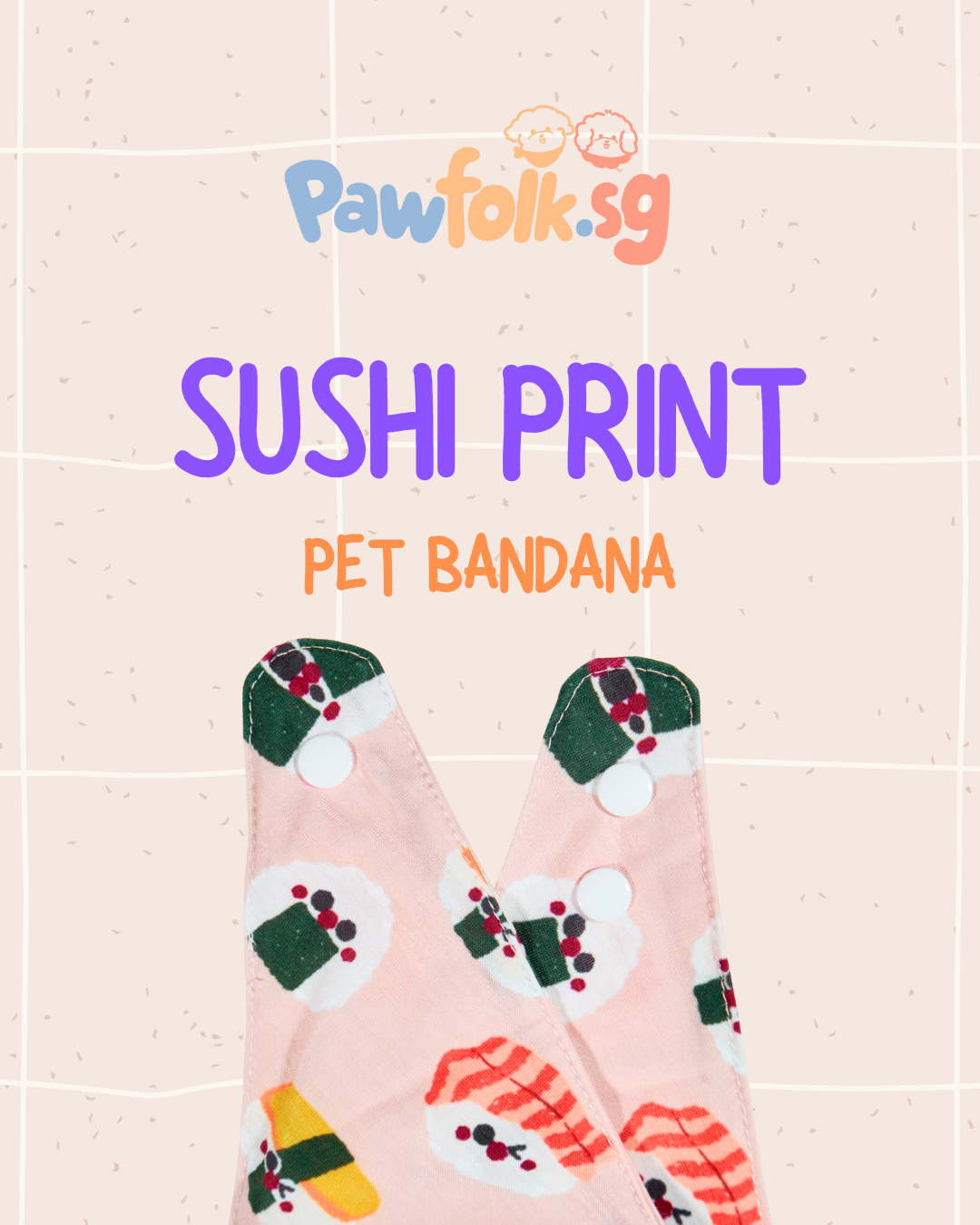 Sushi Pet Bandana Style - 018