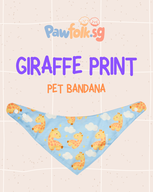 Giraffe Pet Bandana Style - 021