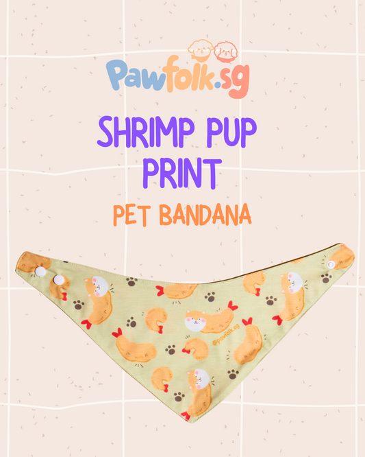 Pup Shrimp Pet Bandana Style - 013