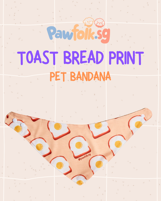 Toast Bread Pet Bandana Style - 016