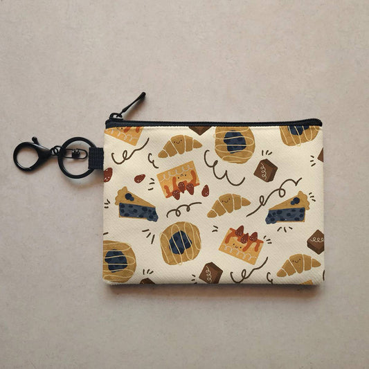 Bakery 01 canvas zip hook coin pouch