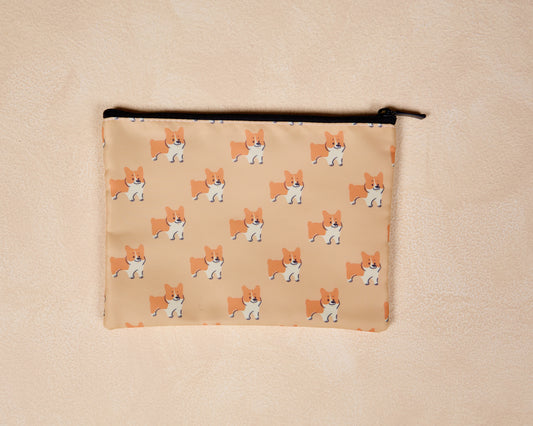 Corgi Print Essential Zip Pouch - Style 005