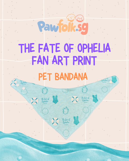 "The Fate Of Ophelia" Inspired Pet Bandana Style - 030