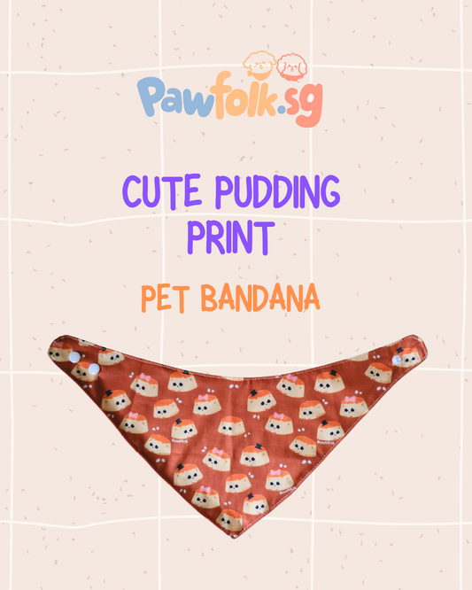 Cute Pudding Pet Bandana Style - 035