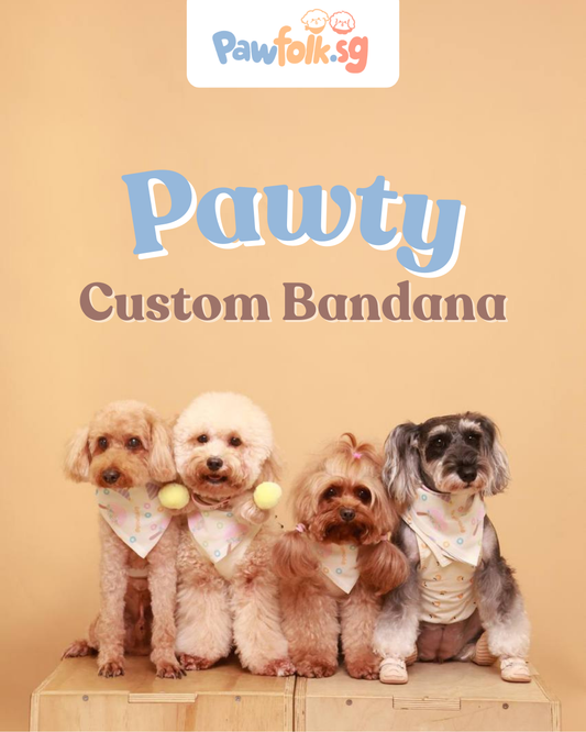 Customizable Pet Bandana for Barkday party goodie bags MOQ from 15 pieces